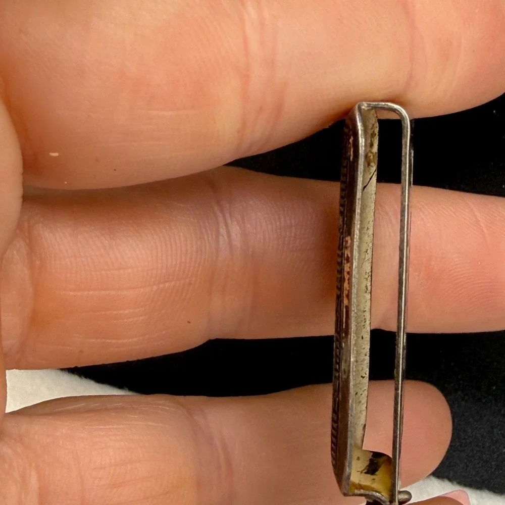Vintage Hickok Beltogram Watch Chain Fob Silver Tone